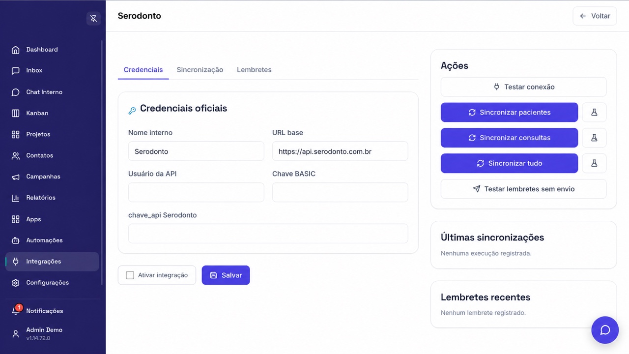 Configuração de Serodonto